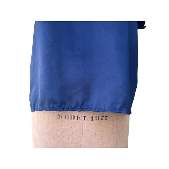 Vintage Christie & Jill Blue Short Sleeve Shirt Medium M - Picture 6 of 7